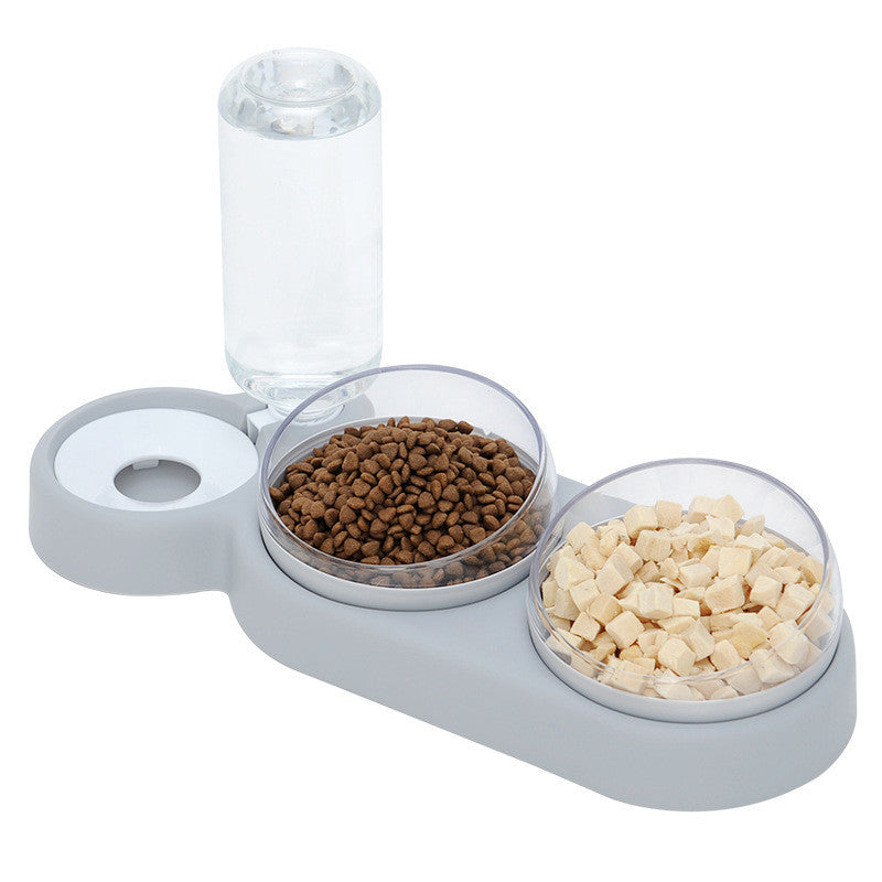 Automatic Feeder Bowl With Water Fountain