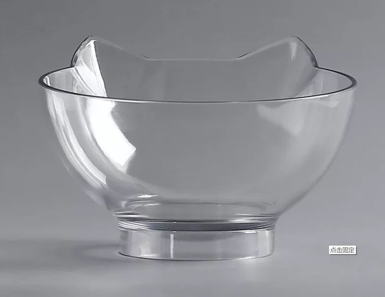 Transparent Single Pet Bowl