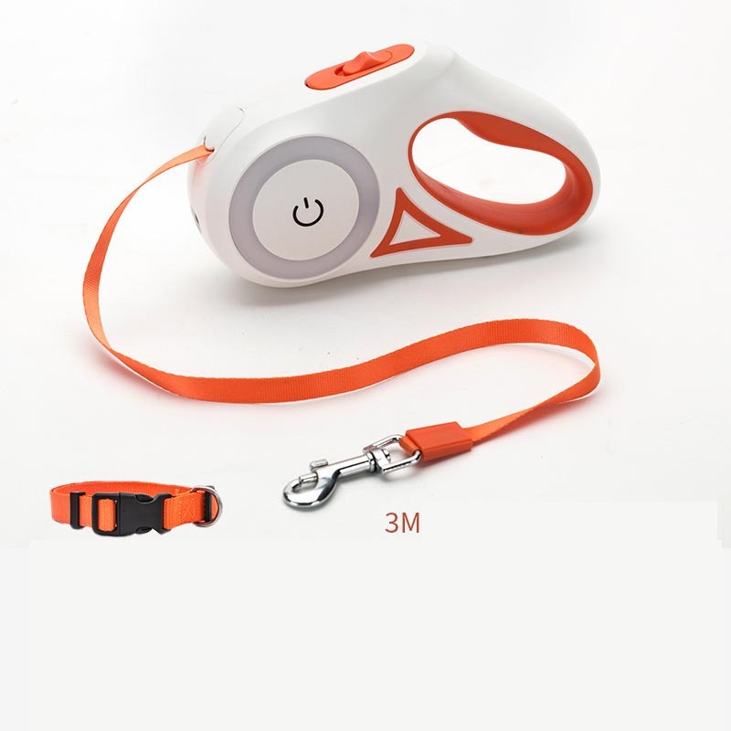 Retractable Leash And Dog Collar
