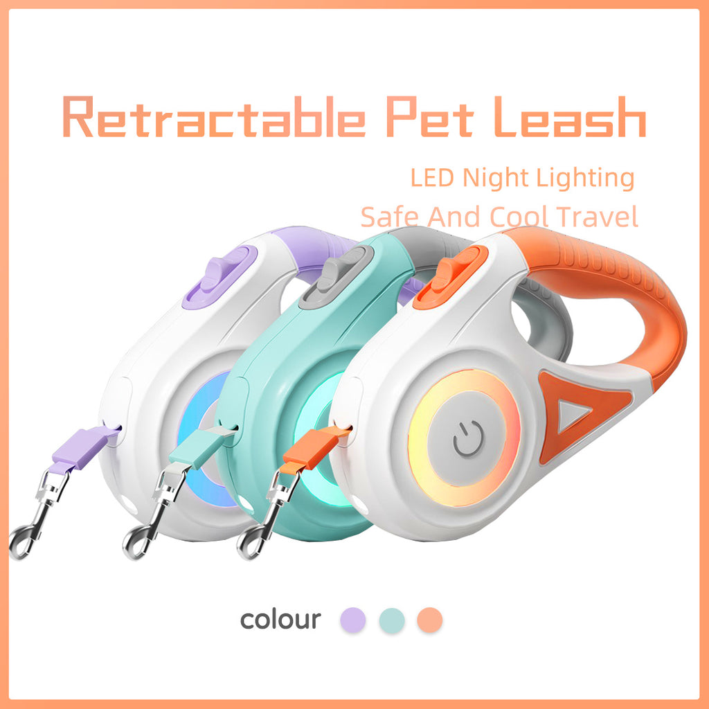 Retractable Leash And Dog Collar