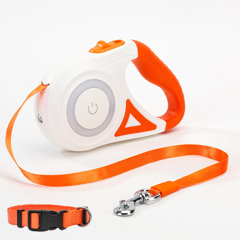 Retractable Leash And Dog Collar